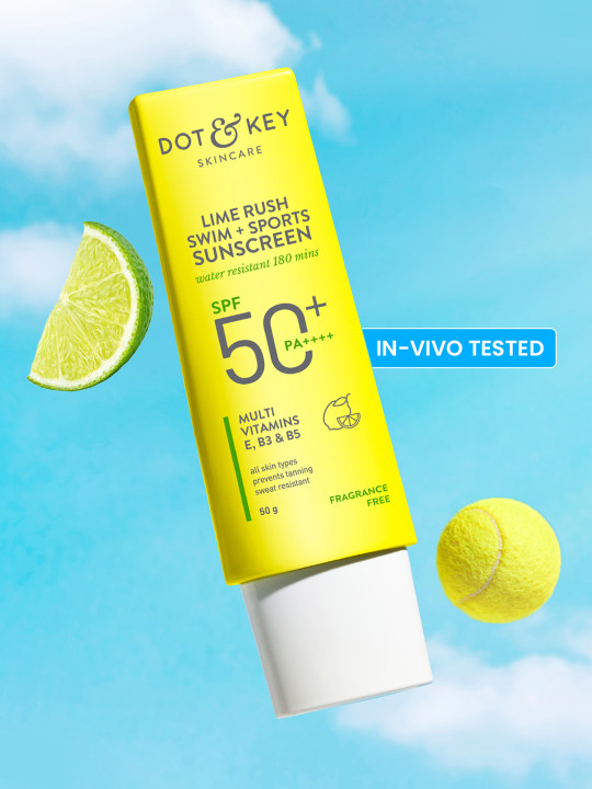 DOT & KEY Lime Rush Swim + Sports Sunscreen In-Vivo Tested SPF 50+ PA++++ - 50g