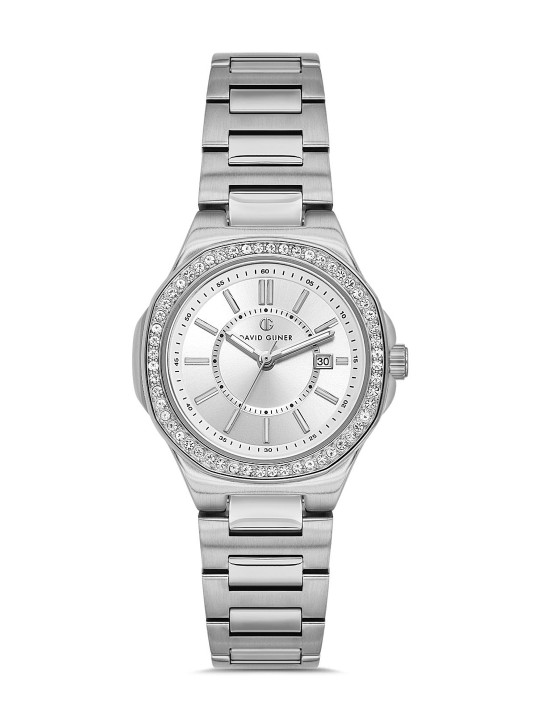 DAVID GUNER Women Dial & Stainless Steel Bracelet Style Straps Analogue Watch DG-8844LA-A1
