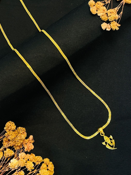 Jewelry Miguel Gold-Plated Quirky Pendants with Chains