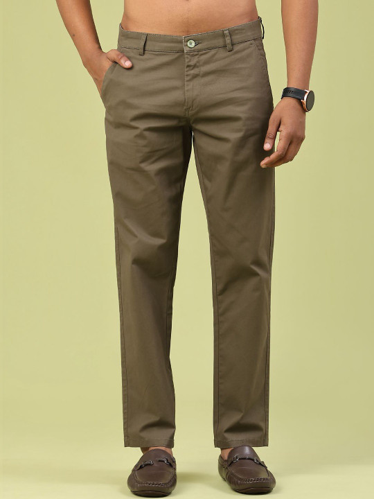 V-Mart Men Mid-Rise Cotton Chinos Trouser