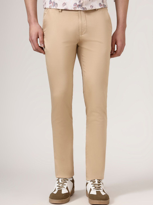 Greenfibre Men Slim Fit Chinos Trousers