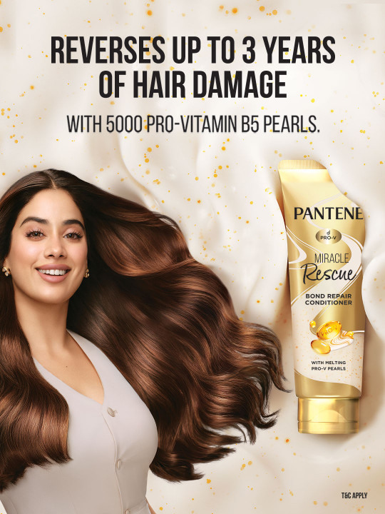 Pantene Miracle Rescue Bond Repair Conditioner with Melting Pro-V Pearls - 180 ml