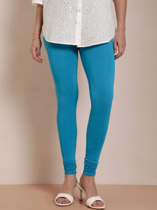 TWIN BIRDS Super Stretch Viscose Elastane Churidar Length Leggings