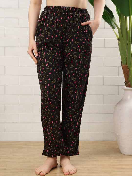 GRAGE Printed Cotton Mid-Rise Lounge Pants