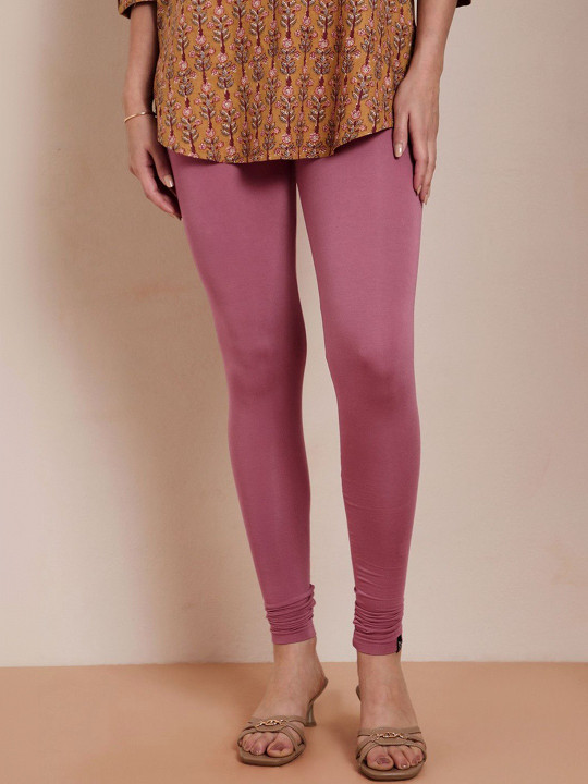 TWIN BIRDS Super Stretch Viscose Elastane Churidar Length Leggings