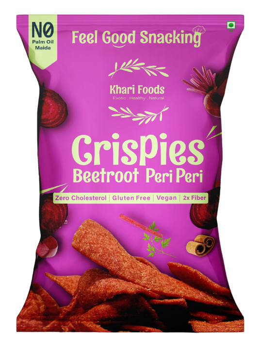 Khari Foods Beetroot Peri Peri Cripsies