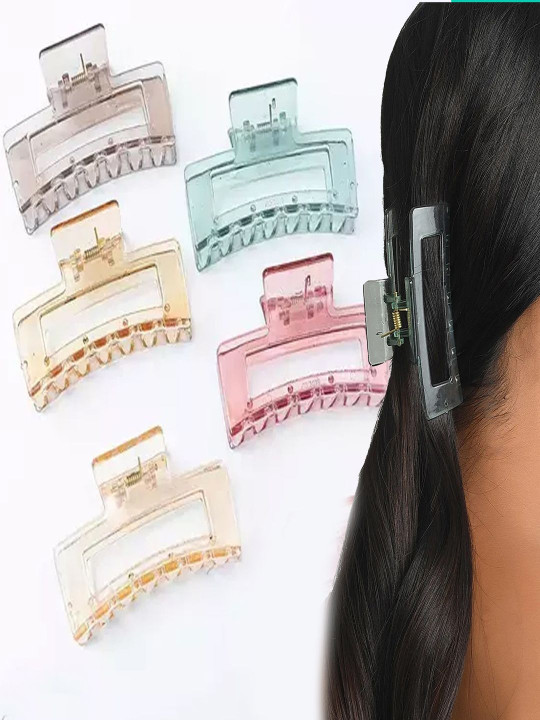 MADHAVWATCH Girls Set of 5 Embellished Claw Clip