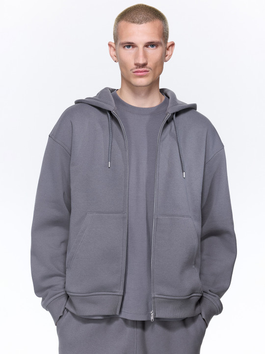 H&M Loose Fit Zip-Through Hoodie