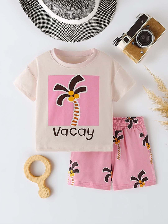 Xsole Girls Printed T-shirt with Shorts