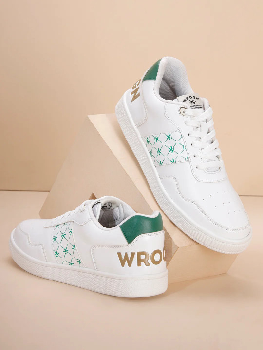 WROGN Men Colourblocked Lace-Ups PU Sneakers