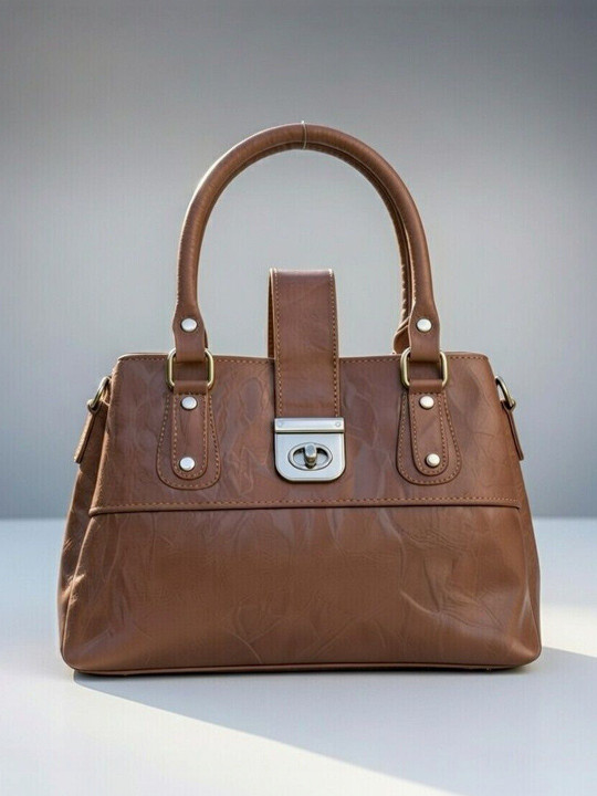 Elecsera Textured Structured Handheld Bag with Quilted