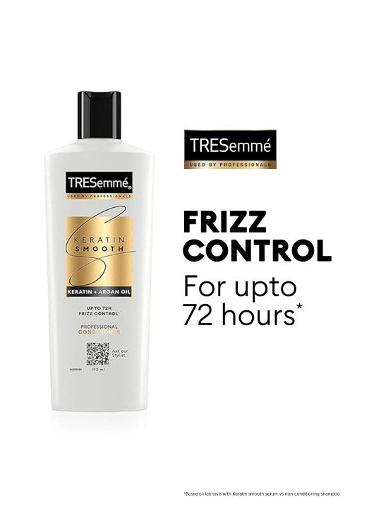 TRESemme Keratin Smooth Conditioner with Keratin & Argan Oil for Straight Hair 190 ml