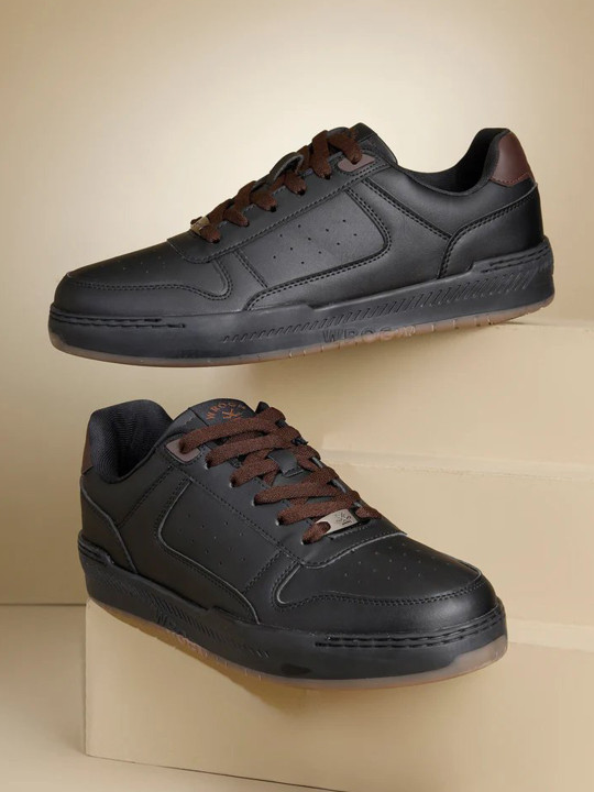 WROGN Men Perforations PU Sneakers