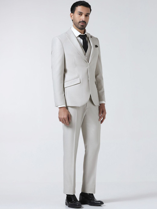 Blackberrys Men Slim-Fit Single-Breasted Three-Piece Suits