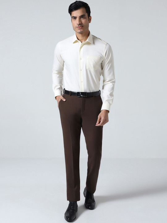 Blackberrys Men Slim Fit Easy Wash Trousers