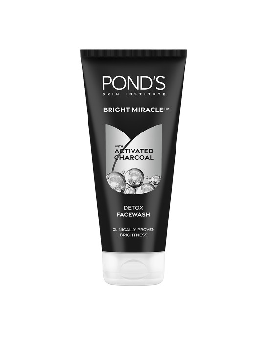 Ponds - Bright Miracle Detox Facewash with 10X Power of Charcoal - 200g