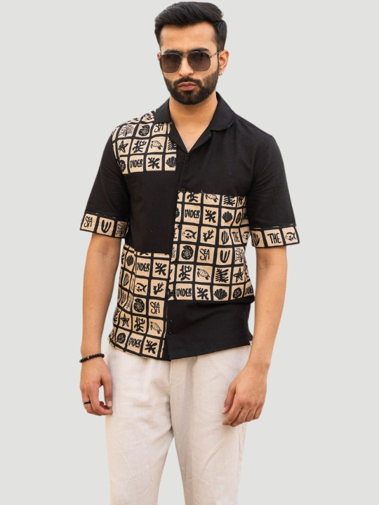 Drag It Men Colourblocked Casual Shirt