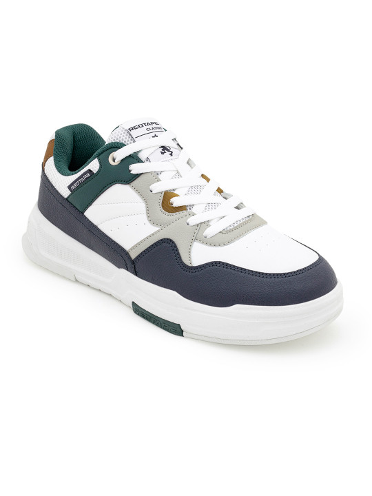 Red Tape Men Colourblocked PU Sneakers