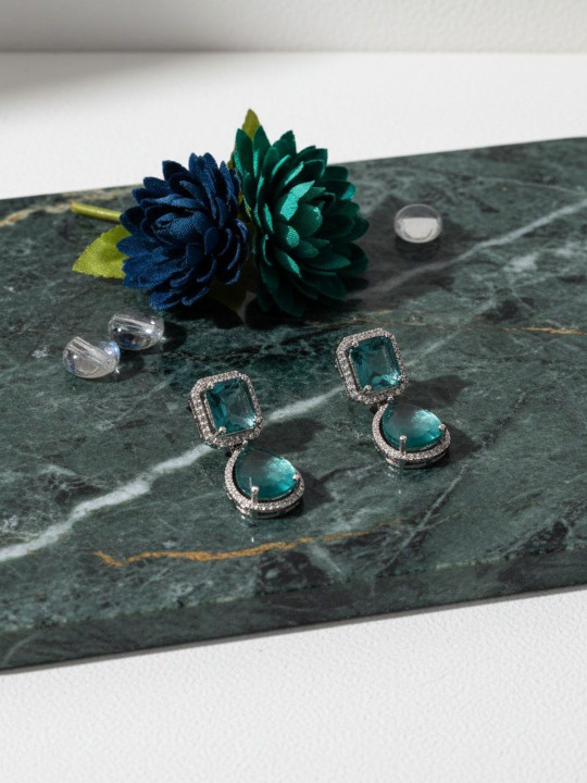 Jewel Gallery Geometric Drop Earrings