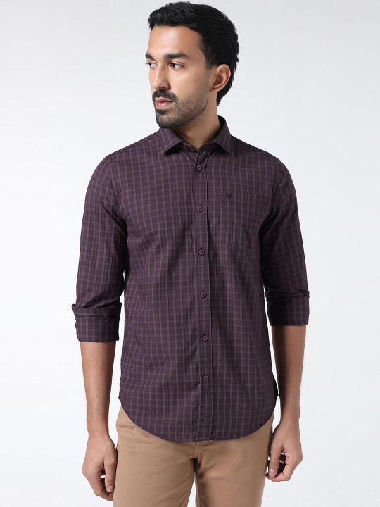 Blackberrys Men Slim Fit Checked Casual Shirt