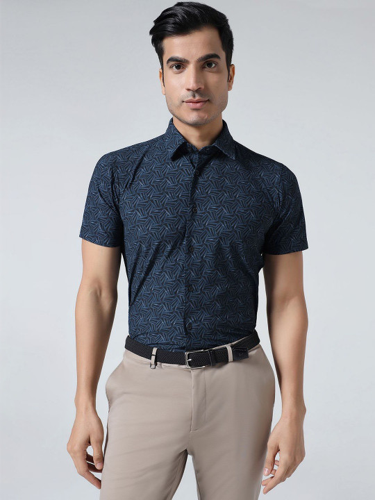 Blackberrys Men Slim Fit Printed Casual Shirt