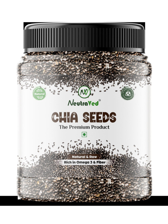 NeutraVed Chia Seeds - 1kg Jar