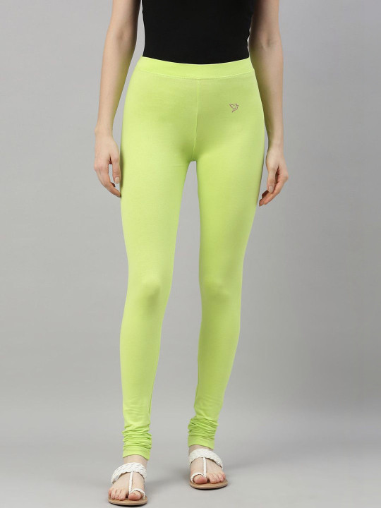 TWIN BIRDS Women Solid Super Stretch Cotton Churidar Length Leggings