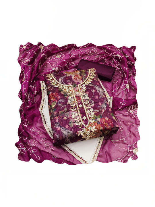 Dhaaga Ghar Printed Unstitched Dress Material