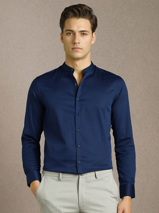 Louis Philippe Solid Slim Fit Formal Shirt