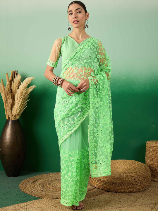 Sangria Embroidered Sarees