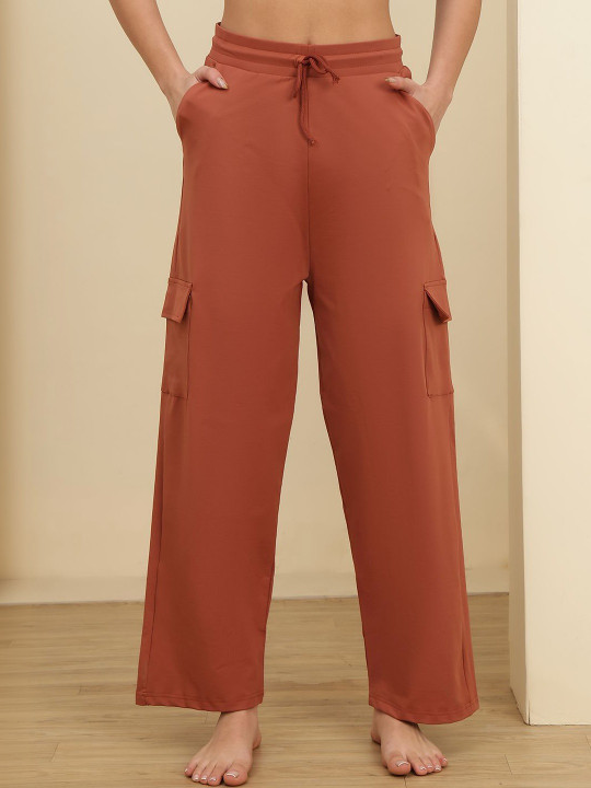 LEGITLOOKS Mid-Rise Straight Lounge Pants
