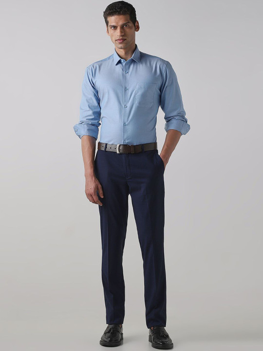 Reid & Taylor Men Relaxed Zip Trousers