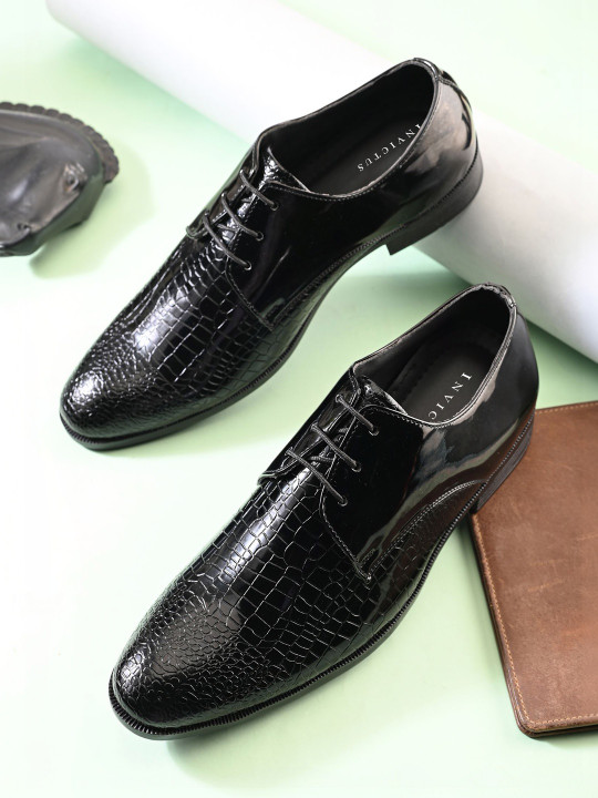 INVICTUS Men Round-Toe Formal Derbys