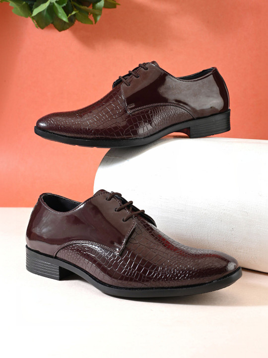 INVICTUS Men Round-Toe Formal Derbys
