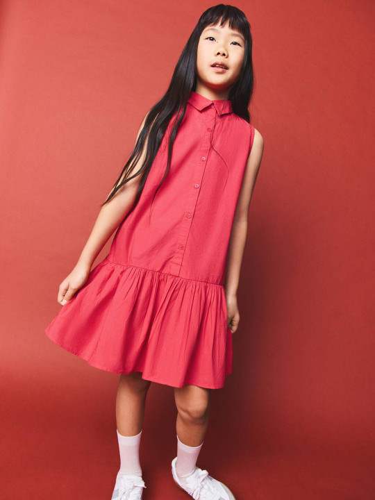 Mango Kids Pure Cotton A-Line Dress
