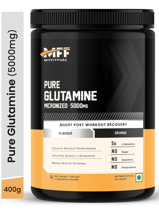 MyFitFuel Pure Glutamine Micronized 5000mg - 400g Orange