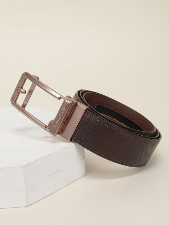 Van Heusen Men Textured Leather Formal Belt