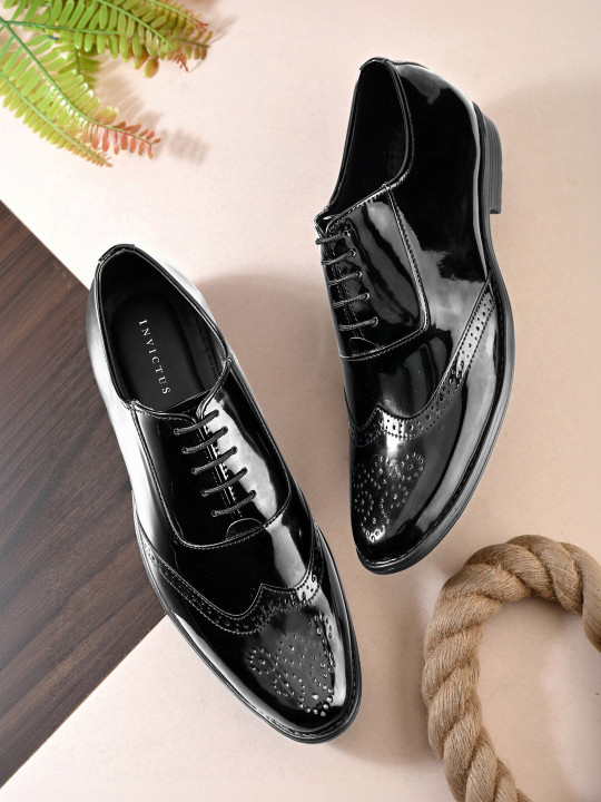 INVICTUS Men Round-Toe Formal Derbys