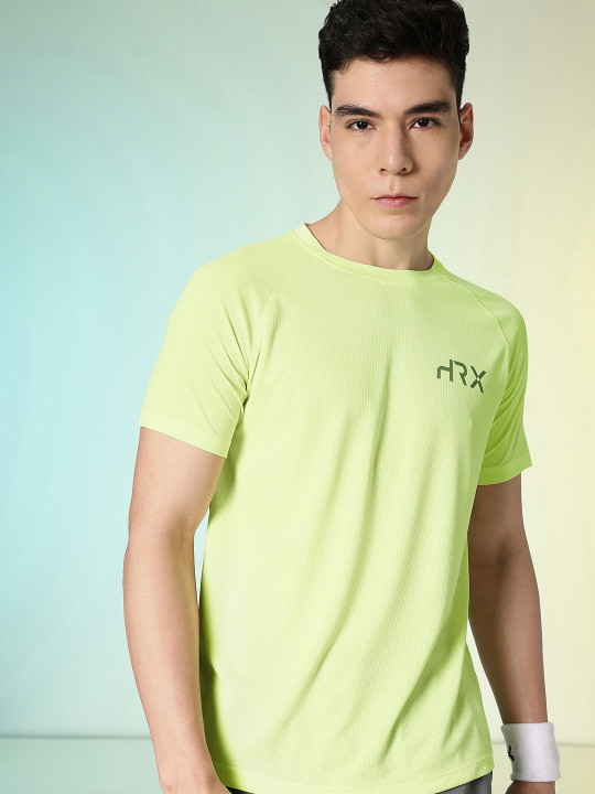 HRX by Hrithik Roshan Rapid-Dry Brand Logo Running T-shirt