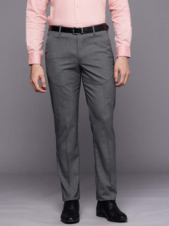 Louis Philippe Men Slim Fit Formal Trousers