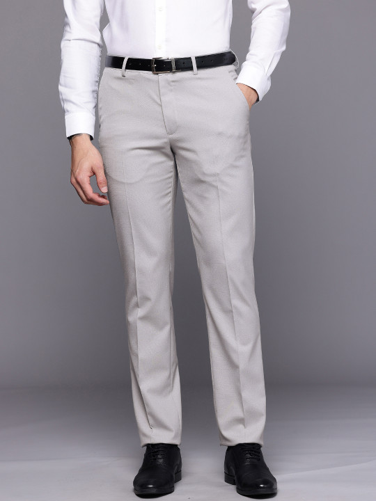 Louis Philippe Men Slim Fit Formal Trousers