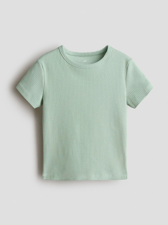 H&M Ribbed Cotton Top