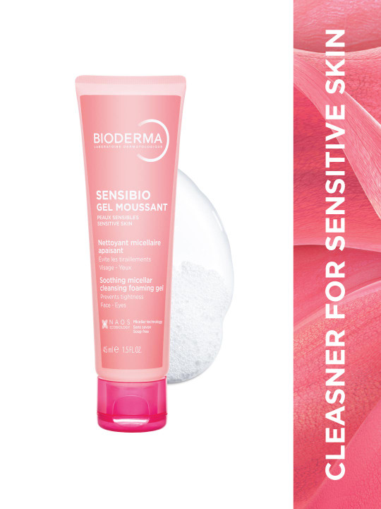 BIODERMA Sensibio Gel Moussant Soothing Micellar Cleansing Foaming Gel - 45 ml
