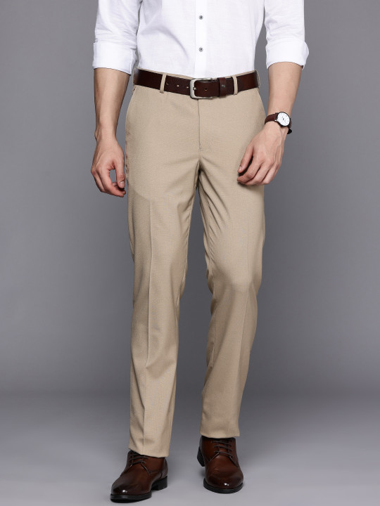 Louis Philippe Men Slim Fit Formal Trousers