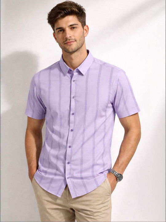 ROLLISTEAR Men Custom Striped Casual Shirt