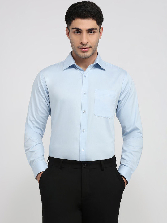 Raymond Cotton Cutaway Collar Slim Fit Formal Shirts
