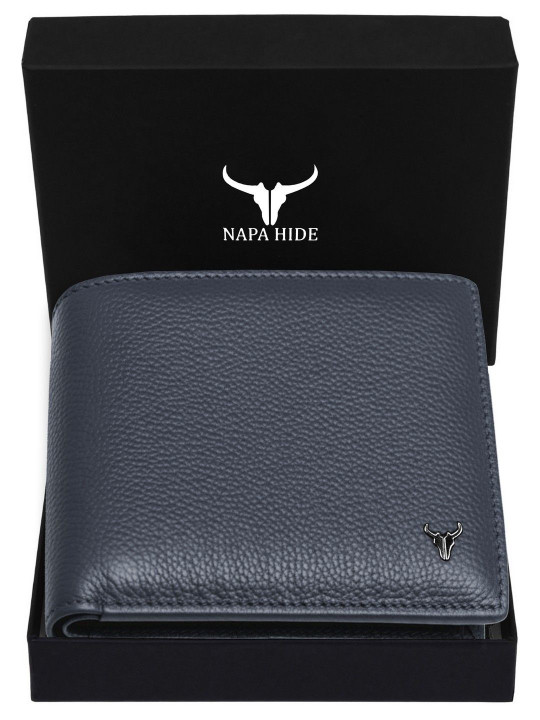 NAPA HIDE Men Textured Leather Two Fold Wallet