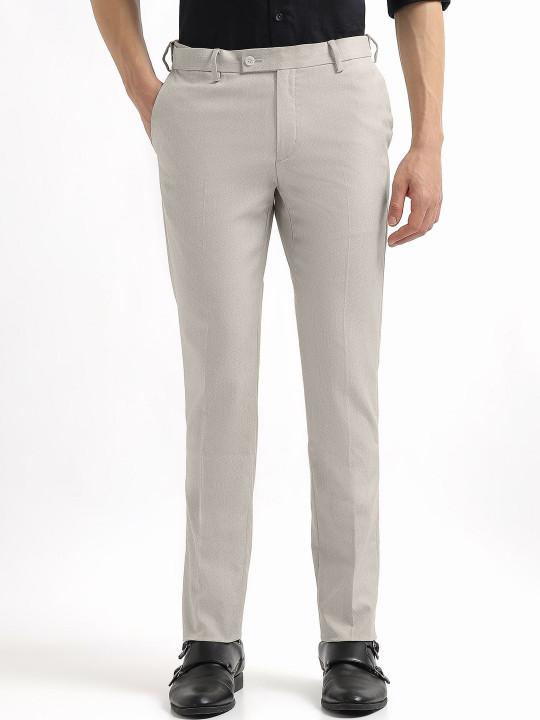 Arrow Men Textured Trousers