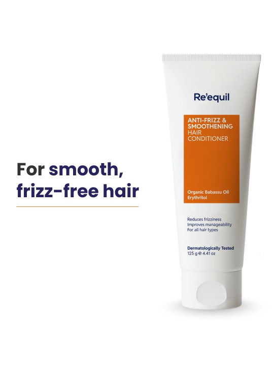 Reequil Anti-Frizz & Smoothening Hair Conditioner with Babassu Oil - 125 g