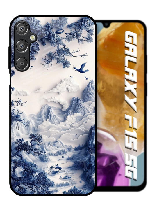 QRIOH Floral Printed Samsung Galaxy F15 5G Back Case Mobile Accessories